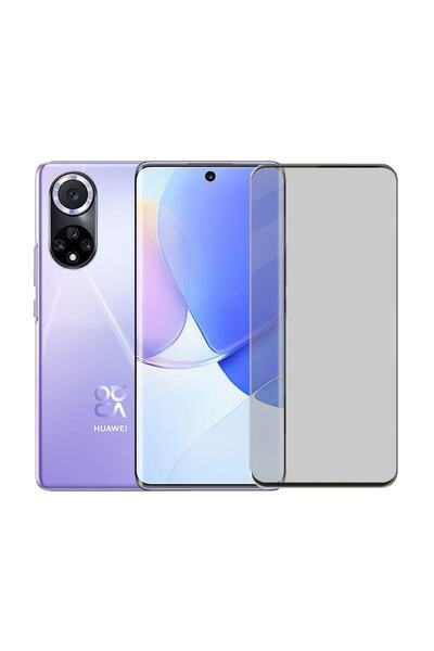 Microcase Huawei Nova 9 / Honor 50 Uyumlu Tam Kaplayan Çerçeveli Mat Cam Koru...