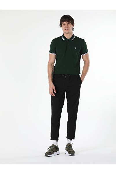 Colin's Регулярний комір поло чоловічий зелений поло з коротким рукавом Tisort