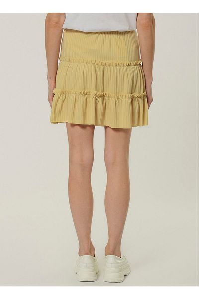 People By Fabrika Normal Waist Beige Women's Skirt506416545
