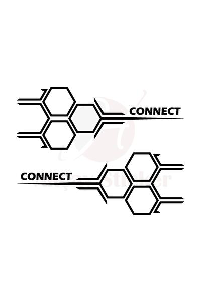 Akçay Sticker 30cm X 11cm Connect Bal Peteği Sticker Ford Connect Sticker For...