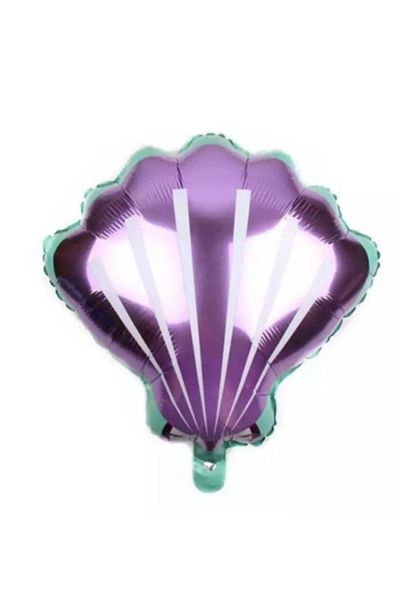 BEST PARTİ DOĞUM GÜNÜ PARTİ SÜSLERİ Seashell Foil Balloon Purple