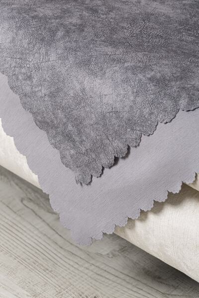 VELERDE HOME Κάλυμμα καναπέ-κρεβάτι διπλής όψης Vessel Grey Battal που καλύπτει τα μπράτσα