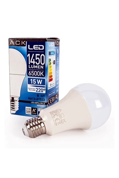 ACK 15 W Led Ampul - Beyaz Işık (6500K) - E27 - Aa13-01523