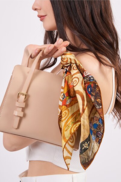 Nomads Felt 100% Silk Scarf Bandana| Gustav Klimt Tree Of Life