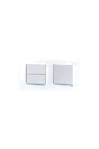 VİRALİGHTİNG Viko Karre White Double Set Switch + Commutator Switch