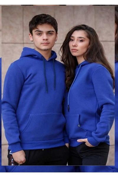 FATELLA Valentine's Day Couple Combinations 14 February Closed Front Hooded Sweatshirt 2 Pieces