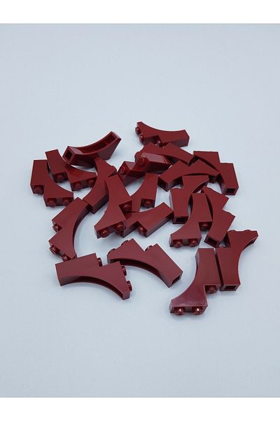 LEGO Original Moc Custom Accessory Creator Arch 1 X 3 X 3 Belt Claret Red 4 Pieces Will Be Sent