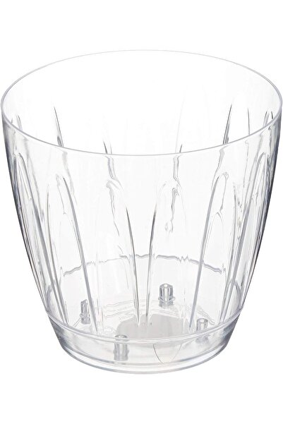 SERİNOVA Orkide Saksı No: 3 Şeffaf Orkide Saksısı, Drenaj Tabaklı Orkide Saks...