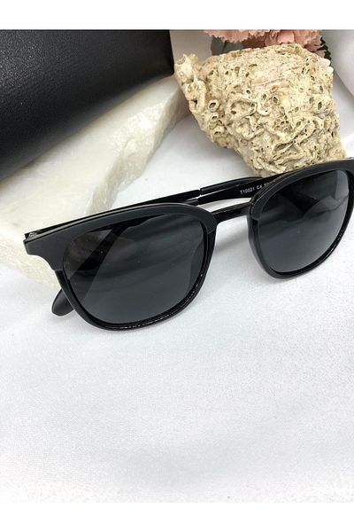 Di Caprio Meo Men's Black Sunglasses