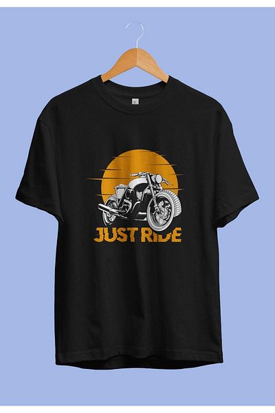 ZOKAWEAR Μπλουζάκι Unisex με τυπωμένο σχέδιο Just Ride Wild Biker