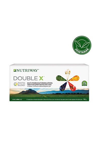 Nutriway 3 Bölmeli Kutuda Double X 31 Günlük Besleyici Vejeteryan Takviye Edici Gıda