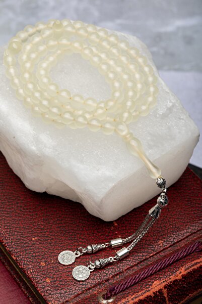 enderun Hediyelik Namaz Tesbihi Şeffaf Renkli Kedi Gözü 99'luk Namaz Tesbihi