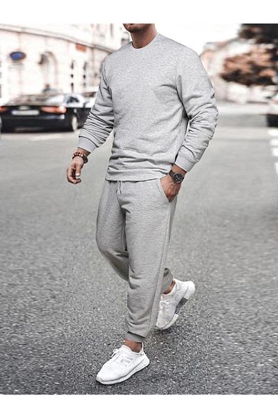 YUVEST Σετ φόρμας Unisex Oversize Φούτερ με λαιμόκοψη
