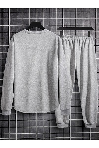 YUVEST Σετ φόρμας Unisex Oversize Φούτερ με λαιμόκοψη