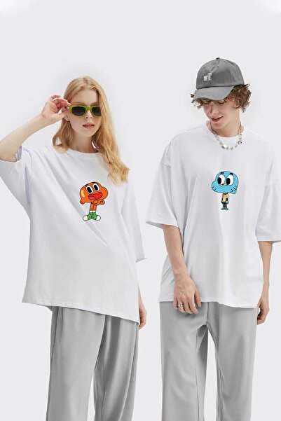 Joza Outdoors Tricou unisex pentru femei și bărbați, Gumball Darwin, imprimat...