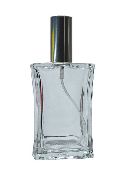 Paradise 1 Adet 100 Ml Boş Parfüm Şişesi Gümüş Renk Sprey Kapaklı