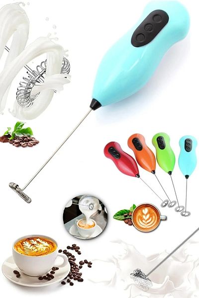 GOCENG Coffee Frother Mixer Milk Stirrer Steel Tip Egg Sauce Cream Whisk Tool