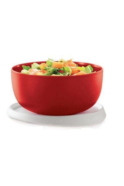 Tupperware Clover 4.3 Lt Single Finger Red Hsgl Storage Container