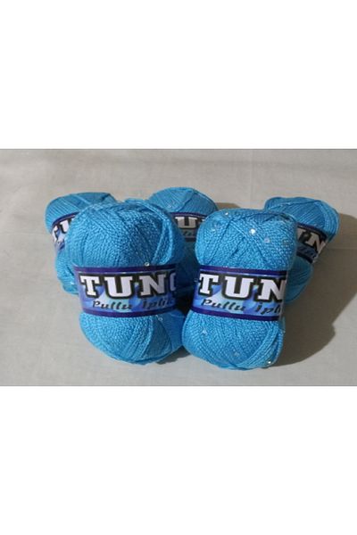 Tunç Çadır Blue Sequin Rope 5 Pieces