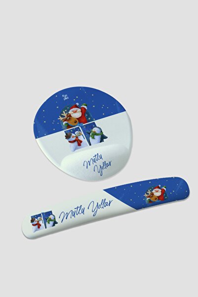 Flipped Noel Baba Mousepad Ve Klavye Pedi Seti