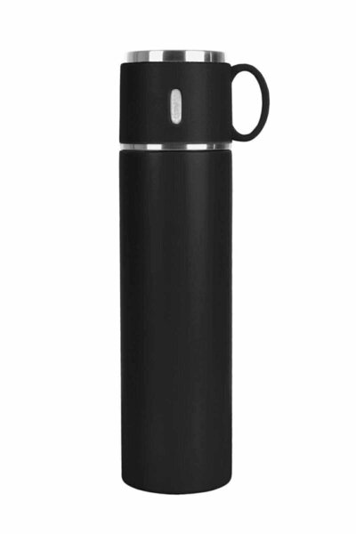BAYLAR 316l Quality Stainless Steel 580 ml Thermos with Cup Black