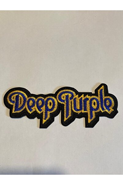 StüdyoÜmitTişört رقعة شعار أرجوانية عميقة، رقعة جينز، رقعة جينز