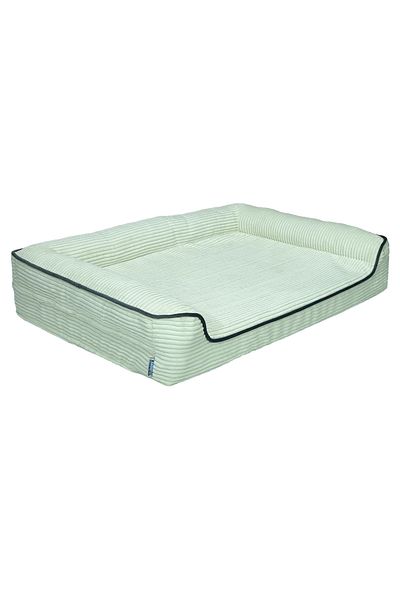 viscopet Premium Sofa Block with Sunger and Mattress Zippered Washable Dog Bed-s-cream