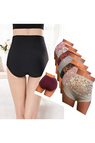 Afrodizyac Bato de bambus din dantela cu talie ultra inalta din 7 piese (EXTRA MOLE_FLEXIBLE)