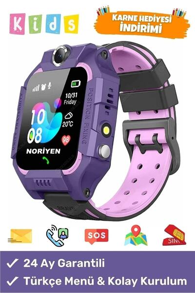 Ayzem Store Kameralı Çocuk Takip Saati Ortam Dinleme Sim Kartlı Gps Konum Özellikli Çocuk Akıllı Saat