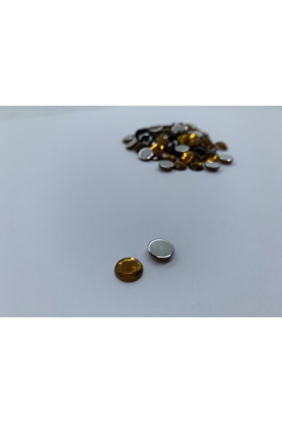 Cem Davetiye Acrylic Stone Round Brown 8mm 2000 Pieces Decoration Stones