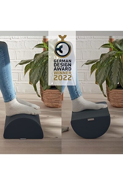 Leitz Ergo Cosy Ayak Desteği Gri, Omuz Ve Sırt Ağrılarını Hafifletir, Kumaş Kılıflı, Igr Sertifikalı