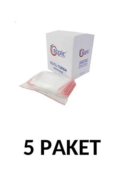 Yakutsan Tropic 5 Pack Ziplock Nylon Bag 23x31 Ziplock Bag (250 pcs)