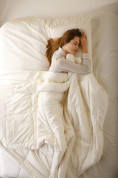 Elyaf Sepeti Double Natural Wool Quilt 2 Pieces Wool Pillow