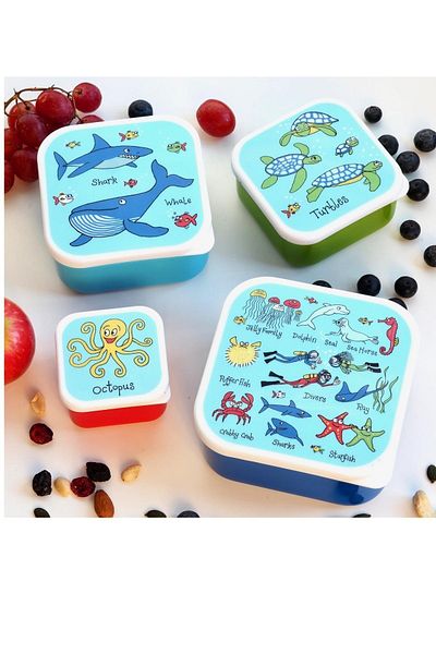 Tyrrell Katz Ocean 4 Pieces Snack Box