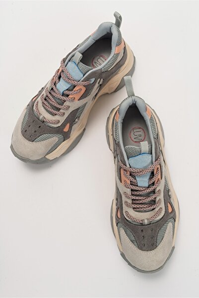 LuviShoes Lecce Mavi-pudra Multi Kadın Spor Ayakkabı