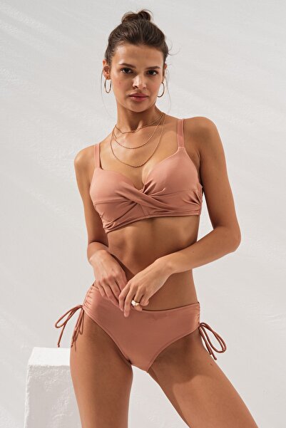 Pierre Cardin 231229 Bronz Sole Kaplı Toplarlayıcı Bikini Takımı