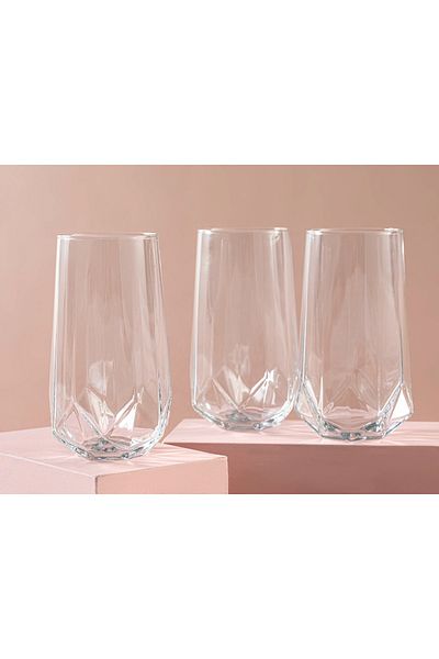 English Home Roma Glass 3-Piece Soft Drink Glass 460 Ml
