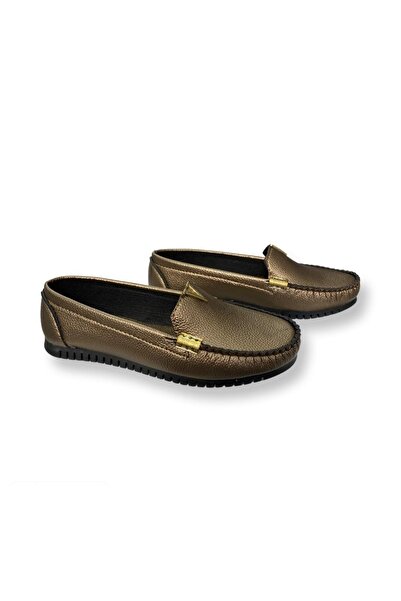 galya shoes Kadınblatin Babet Hafif Rahat Taban Deri Cilt Ayakkabı