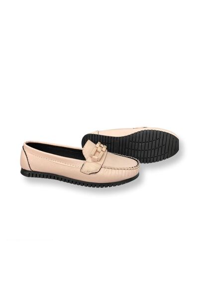galya shoes Women's Powder Ballerinas Light Comfortable Sole Leather Skin Shoes