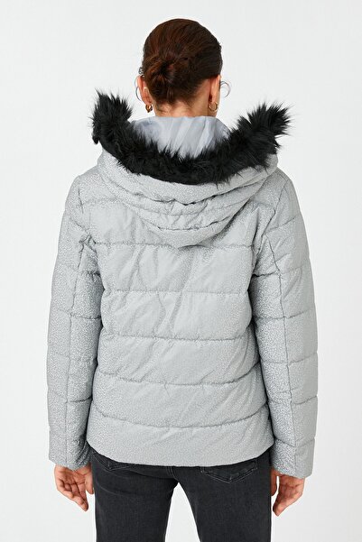 Koton Women's Silver Jacket 3WAK20139EW