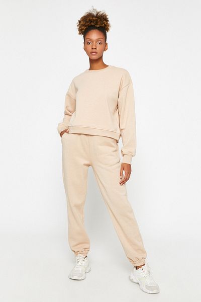 Koton Beige Jogginghose für Damen 3SAK40104NK