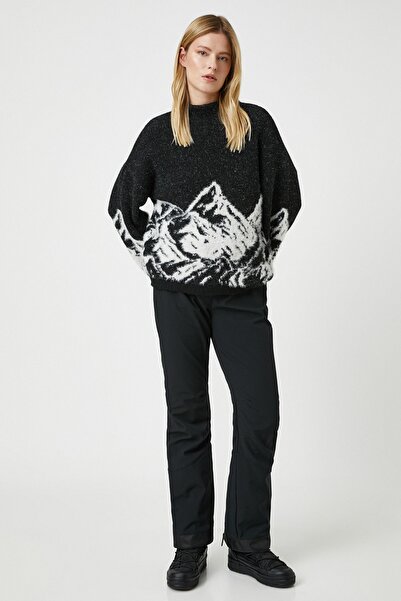 Koton Paçası Fermuarlı Cepli Kayak Pantolonu