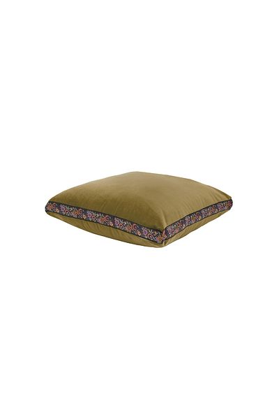Yataş Green Pansy Decorative Throw Pillow