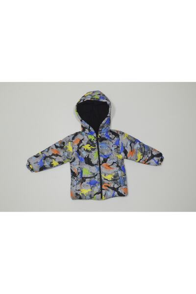 Baby Slon Kids Clup Erkek Kapüşonlu Içi Polarlı Su Ve Rüzgar Geçirmez Çocuk Mont Ve Kaban