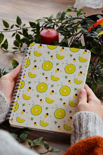 CoNotes Hard Cover Spiral Checked Notebook
