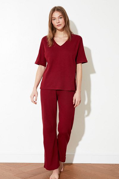 Trendyol Collection Pyjama - Bordeaux - Unifarben