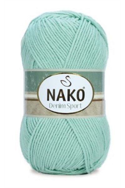 NAKO Denim Sport 6191 Water Green Cotton Πλεκτό Σχοινί 100 Γρ.
