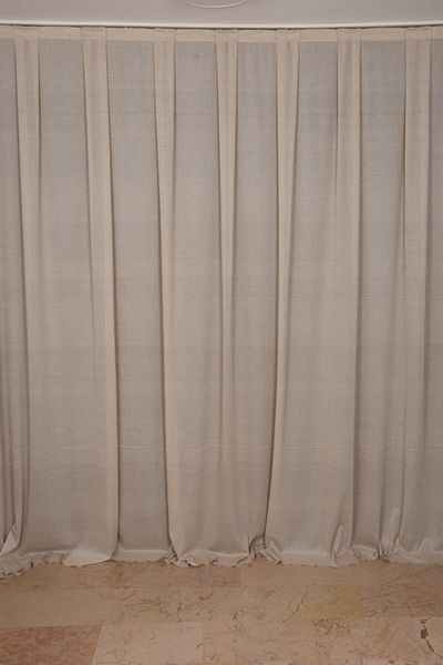 AKÇA TEKSTİL Mink Colored Single Wing Honeycomb Model Pleated Curtain - 300*260 Cm
