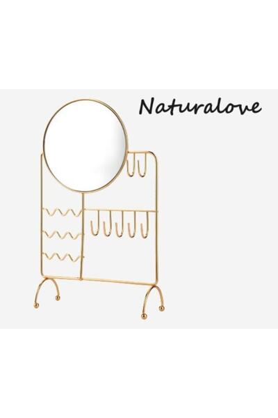 Naturalove Aynalı Metal Takı Askısı