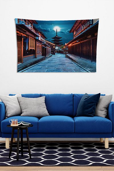 Vagonik Covor Pânză Perete Strada Orientul Îndepărtat 150 X 100 Cm